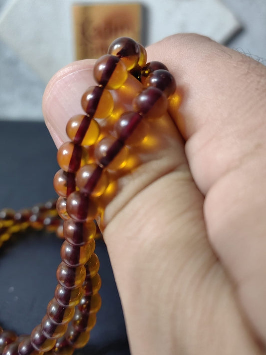 99'lu Ateş Kehribar Namaz Tesbihi