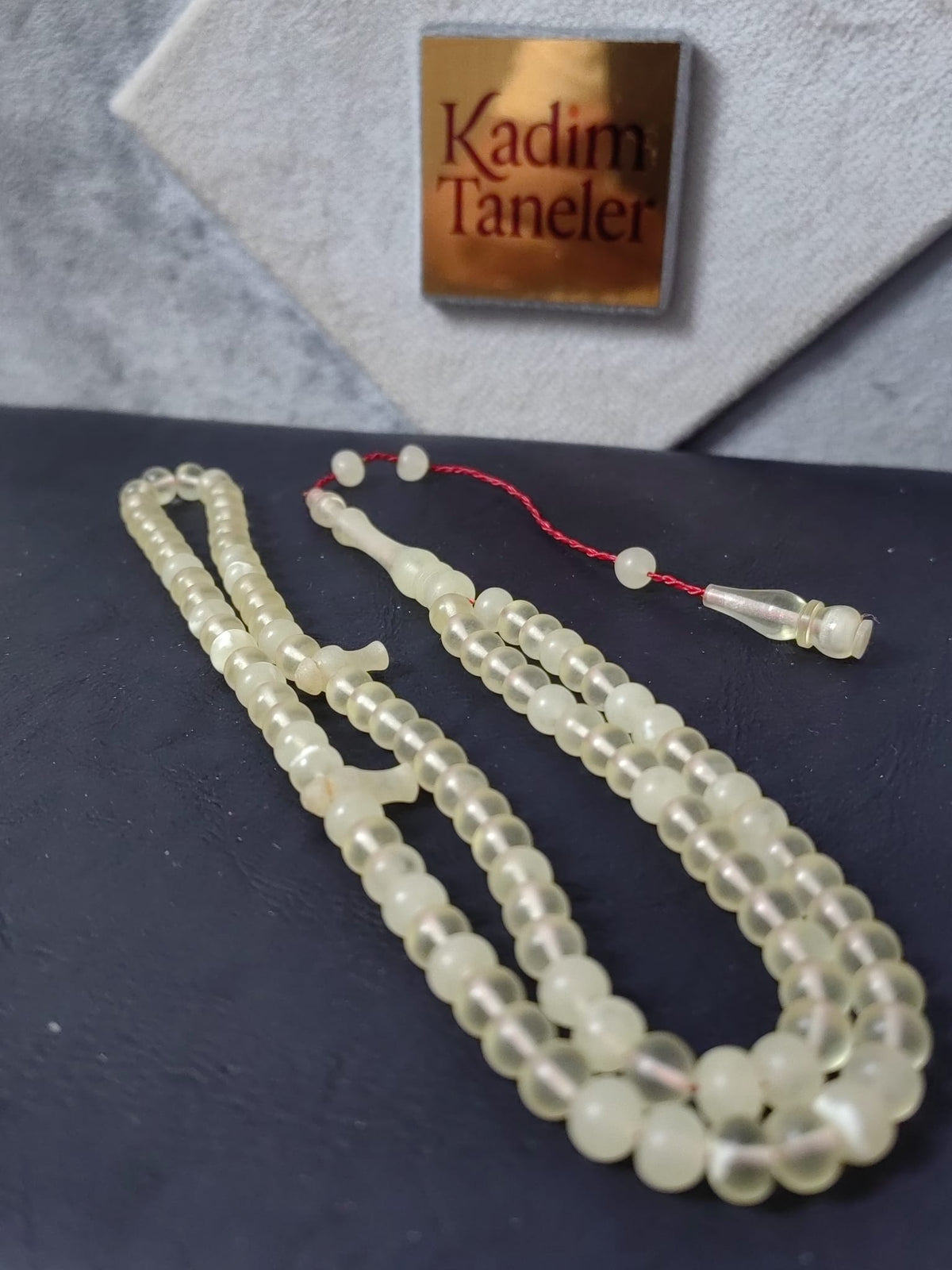 99'lu Mügellef Damla Kehribar Namaz Tesbihi
