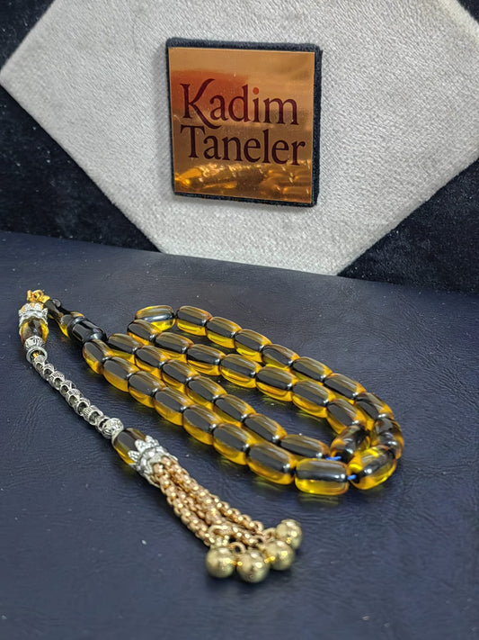 Eskitme İşçilikli Kapsül Kesim Ateş Kehribar
