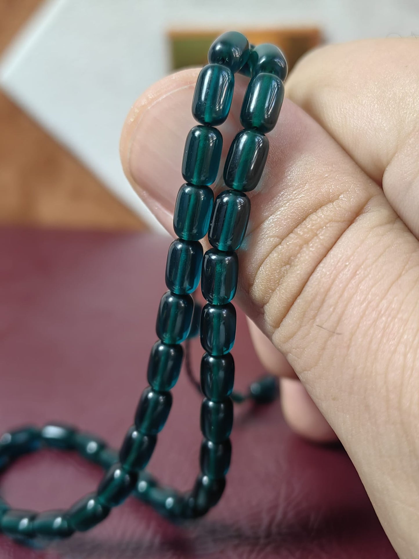 Bilek Boy Koyu Yeşil Ateş Kehribar