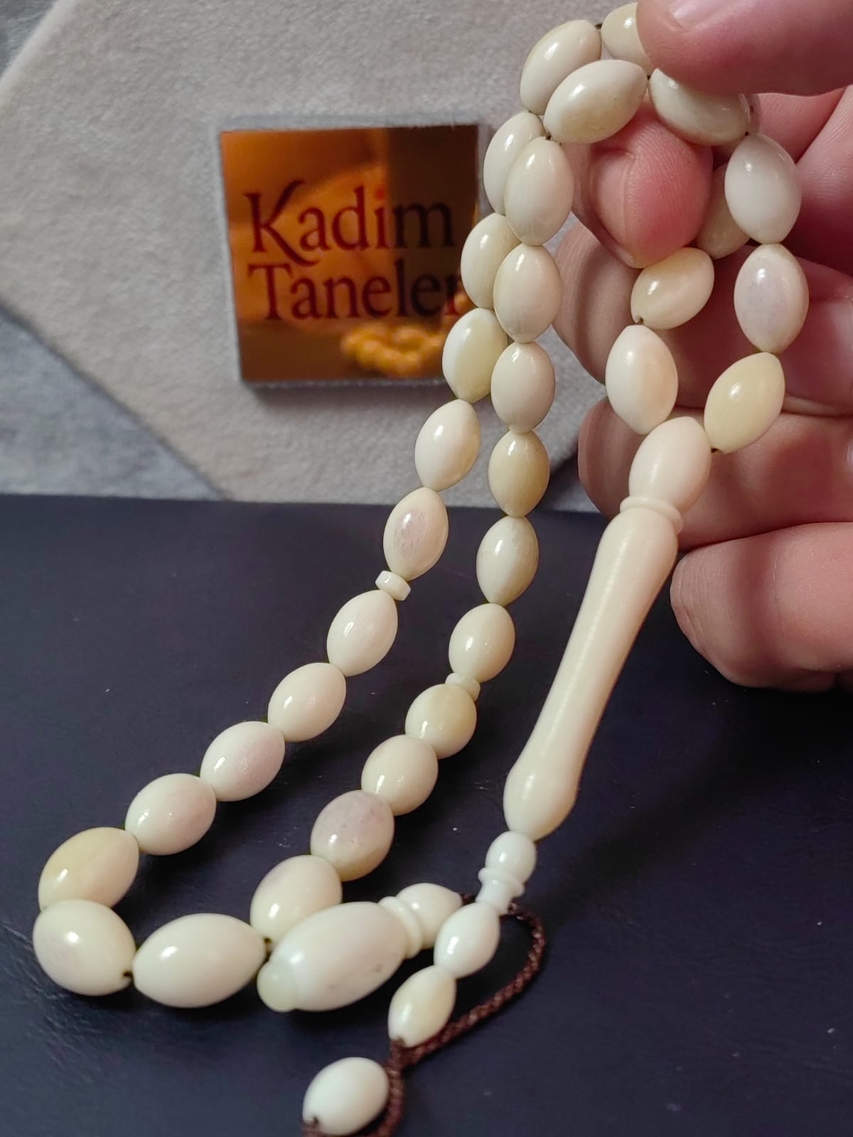 İri Boy Doğal Ham Deve Kemiği Tesbih