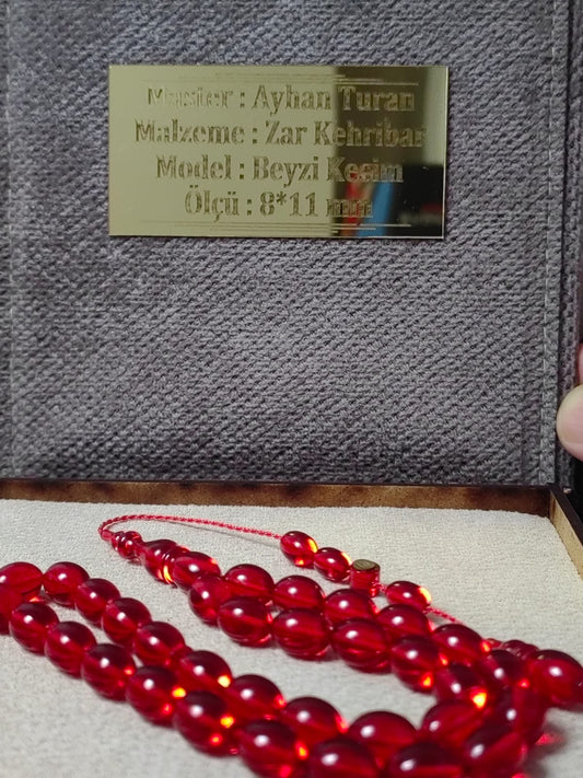 Usta İşi Zar Kehribar (Özel Kutulu)