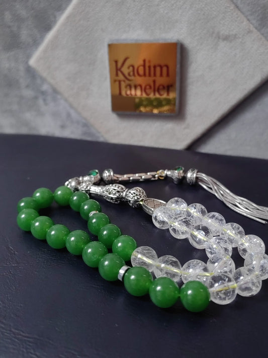 Tayvan Yeşimi ve Necef Kombini Tesbih