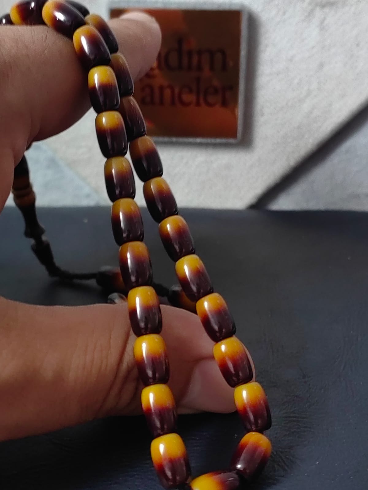 Usta İşi Sürmeli Sıkma Kehribar