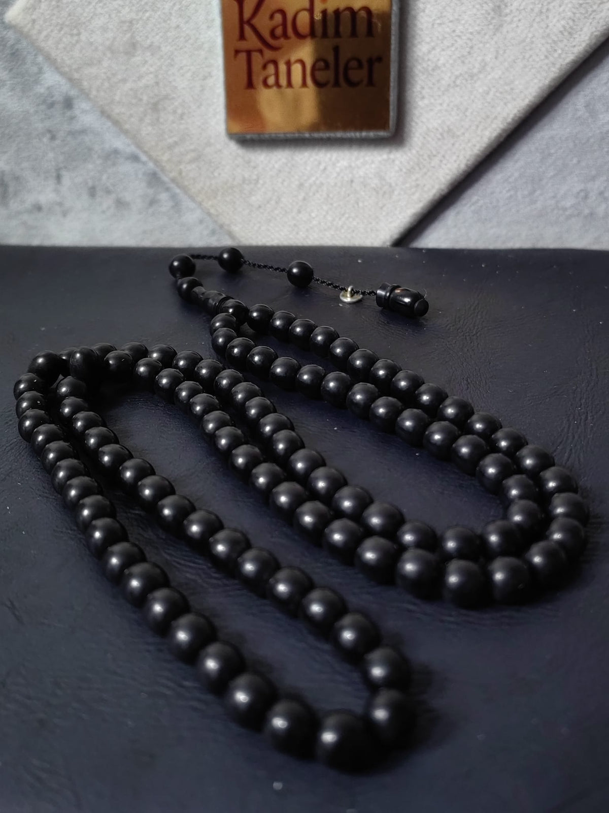 99'lu Kanayan Baga Dua Taneleri Siyah Namaz Tesbihi
