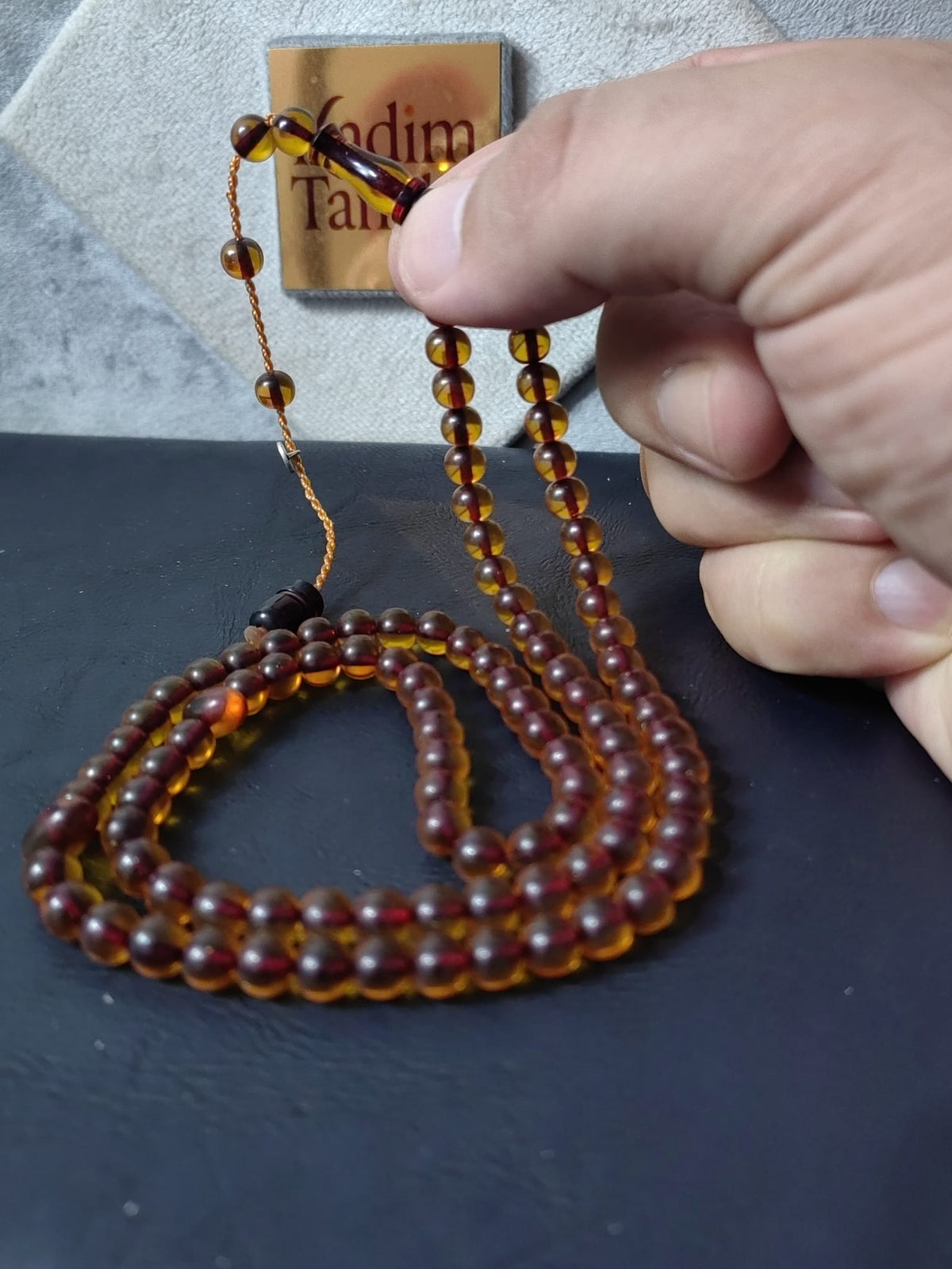 99'lu Ateş Kehribar Namaz Tesbihi