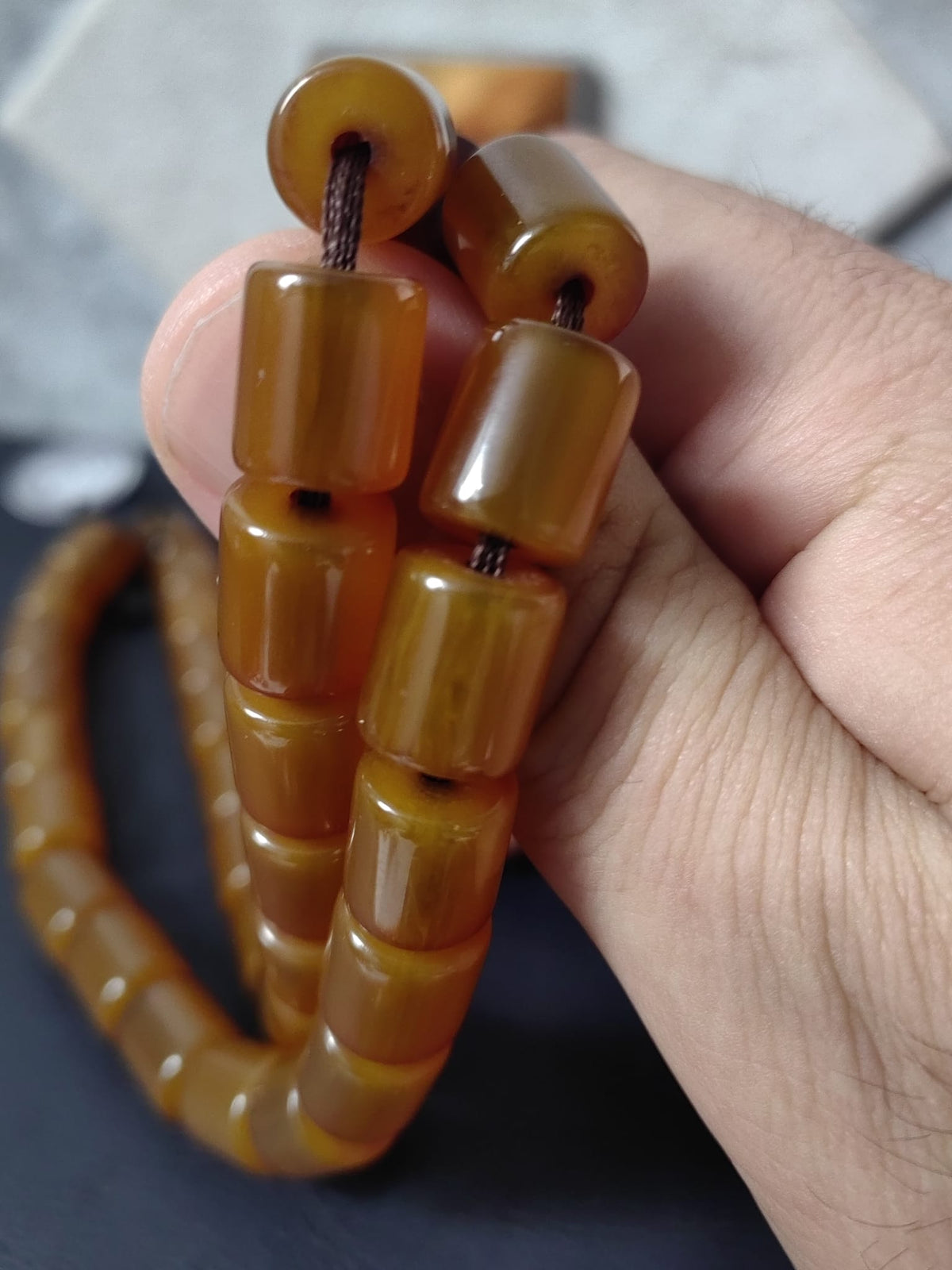 Evladiyelik Üst Kalite Sıkma Kehribar