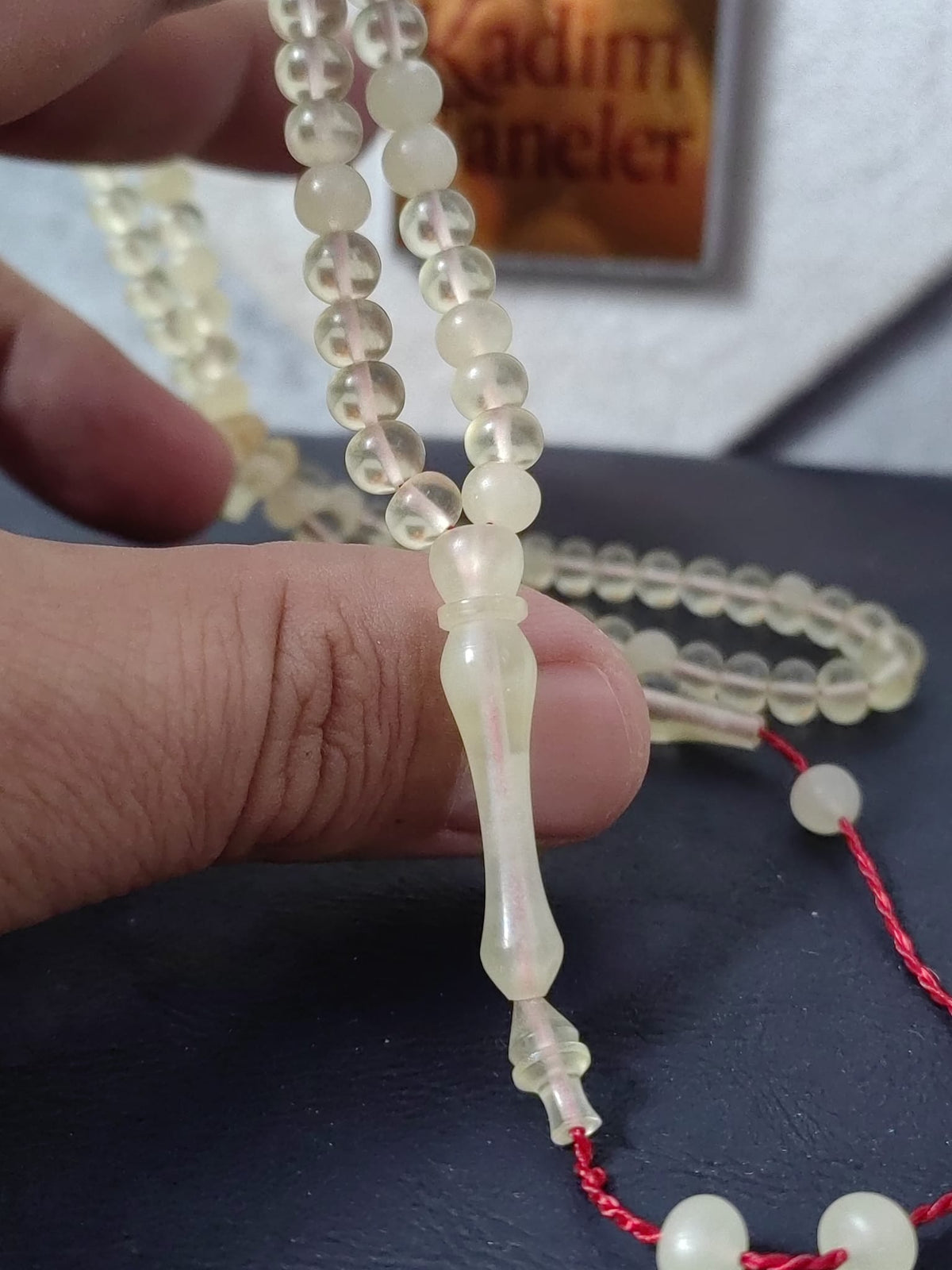 99'lu Mügellef Damla Kehribar Namaz Tesbihi