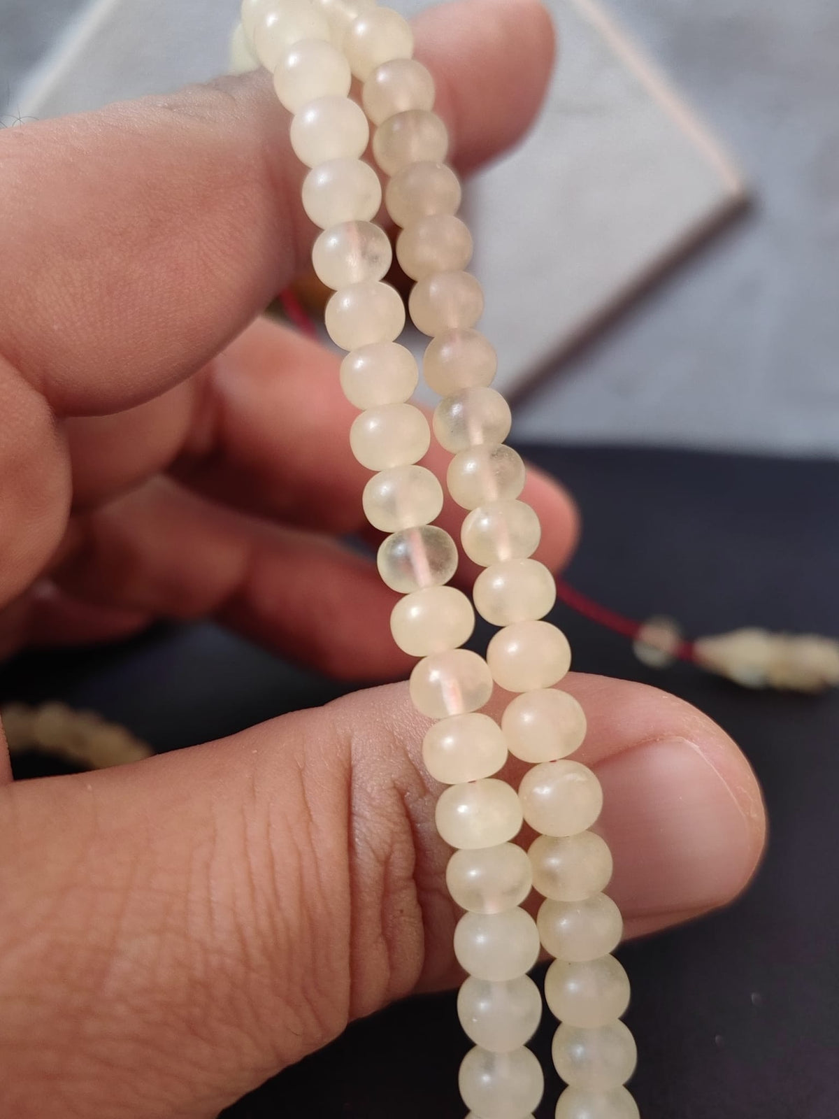 99'lu Üst Segment Mügellef Damla Kehribar Tesbih